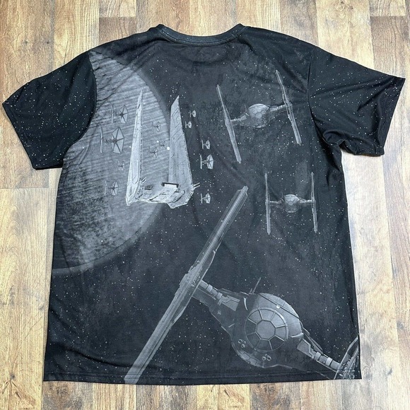 Disney Store Star Wars Mens XL Crush the Resistance AOP All Over Print Tee Parks - Picture 4 of 4